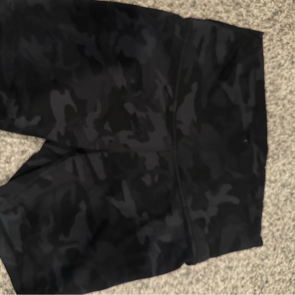 lululemon athletica Black Camo Women Shorts